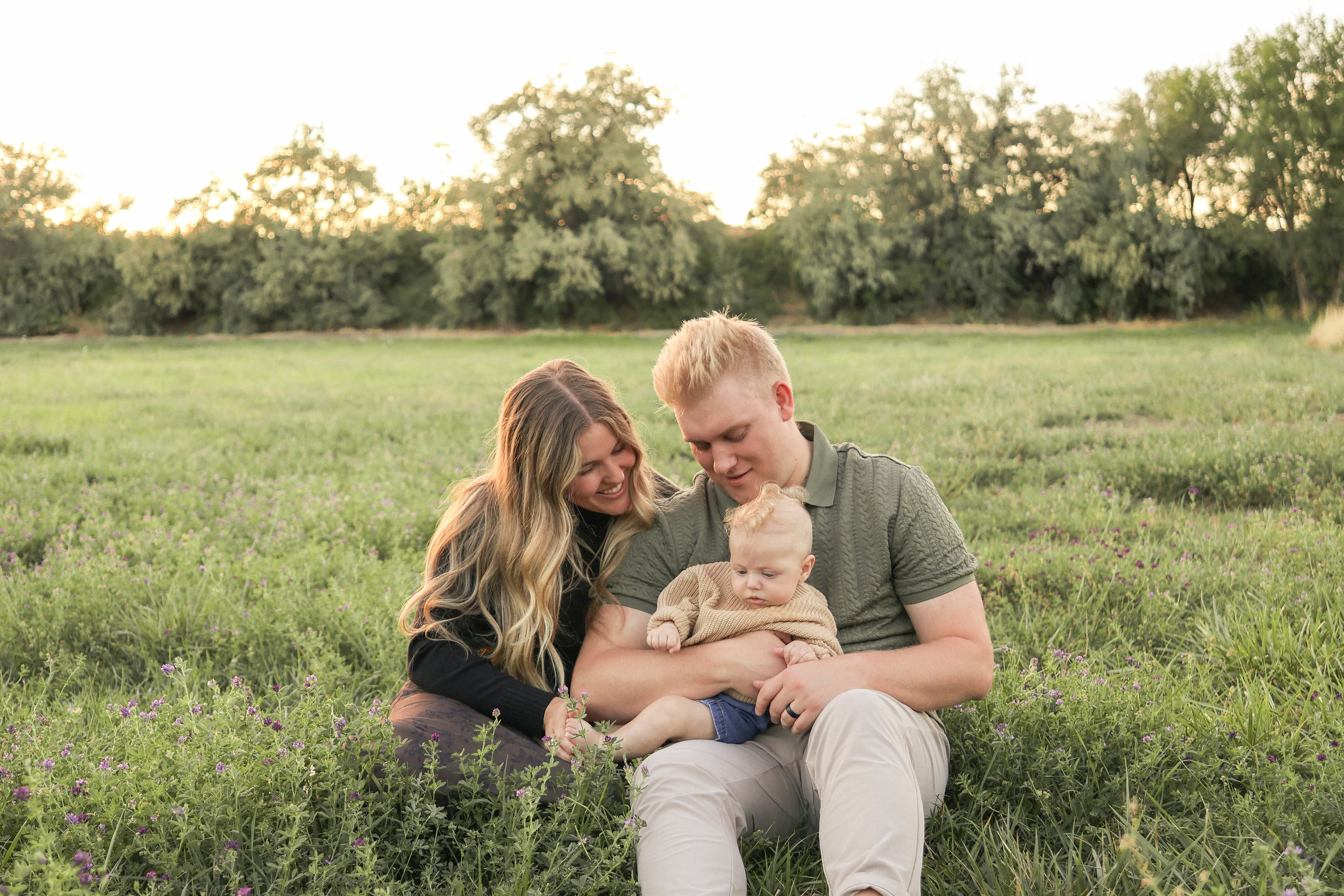 Golden hour portrait photography session
